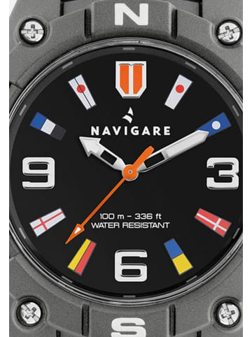 Navigare Uhr in BLACK