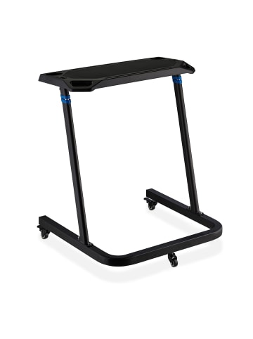 relaxdays Multifunktionspult in Schwarz - (B)73,5 x (H)88-125 x (T)64,5 cm