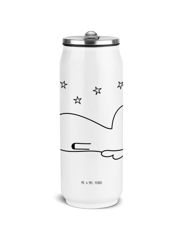 Mr. & Mrs. Panda Trinkflasche Einhorn Sternenhimmel ohne Spruch in Weiß