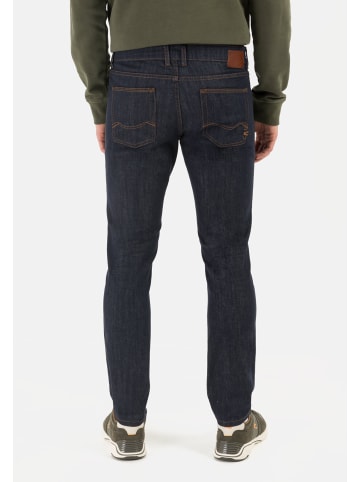 Camel Active Slim Fit Raw Denim in Dunkelblau