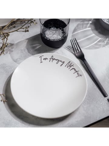 Villeroy & Boch 6er Set Frühstücksteller Amazing not perfect Statement ø 21,2 cm weiß in weiß