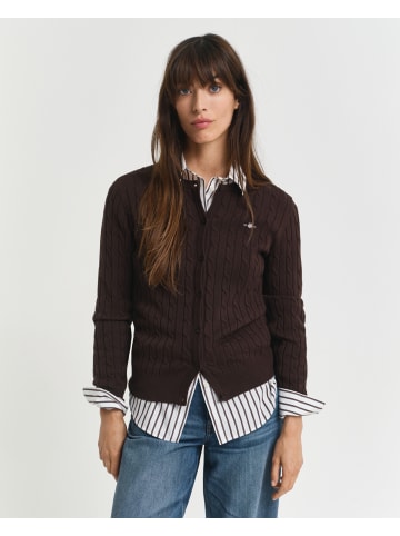 Gant Strickjacke in schoko - 0011