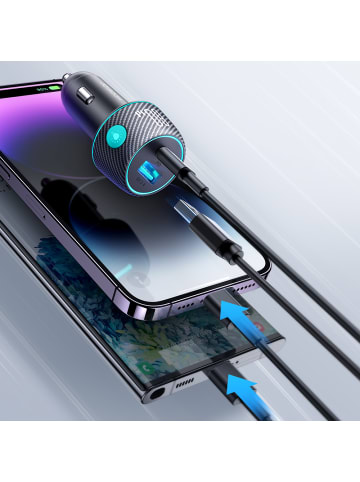 Joyroom JR-CCN01 60W USB-C USB-A Autoladegerät