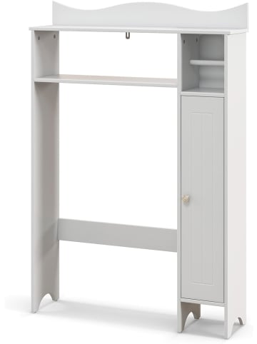 COSTWAY Toilettenschrank 110cm in Weiß