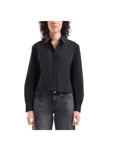 Q/S designed by Langarmbluse in Schwarz