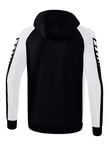 erima Six Wings Trainingsjacke mit Kapuze in schwarz/weiss