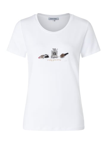 More & More Single Jersey Baumwollshirt in white
