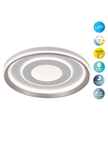 näve LED Deckenleuchte "DOIRA" in weiß - (L)50 cm x (B)50 cm x (H)7.5 cm - EEK D