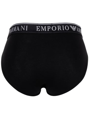 Emporio Armani Slip 2er Pack in Schwarz/Weiß