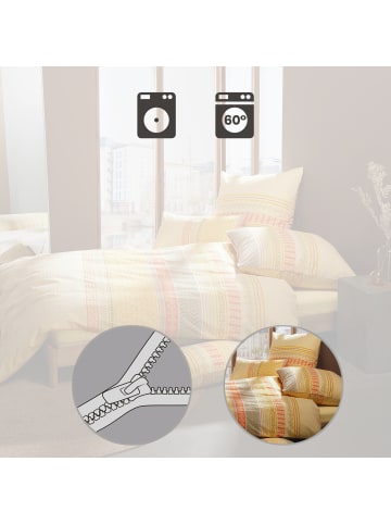 Erwin Müller Seersucker Kissenbezug in hellgelb