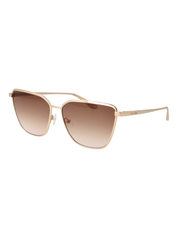 Calvin Klein Sonnenbrille Quadratisch Gold