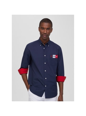 Faconnable Hemd in Marineblau/Rot-5JA