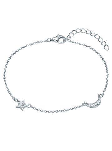 Rafaela Donata Armband Mond, Stern Sterling Silber Zirkonia in silber