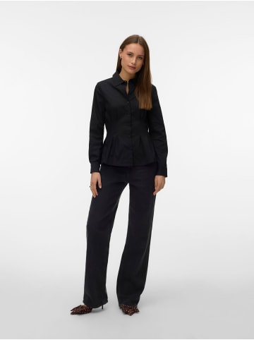 Vero Moda Popelin Hemd in Black