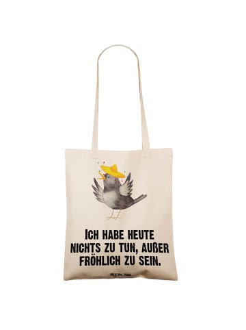 Mr. & Mrs. Panda Tote Bag Rabe Sombrero mit Spruch in Creme