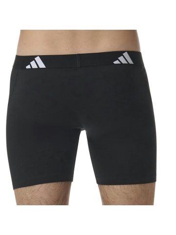 adidas Boxershort 6er Pack in Schwarz/Weiß/Grau