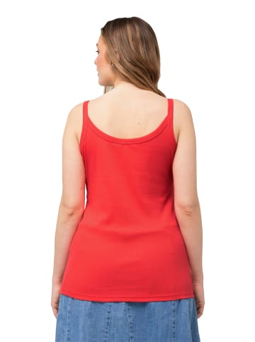 Ulla Popken Strick-Top in hibiskusrot