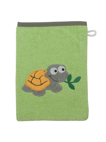 Wörner Waschhandschuh - Schildkröte - Opalgrün in gruen