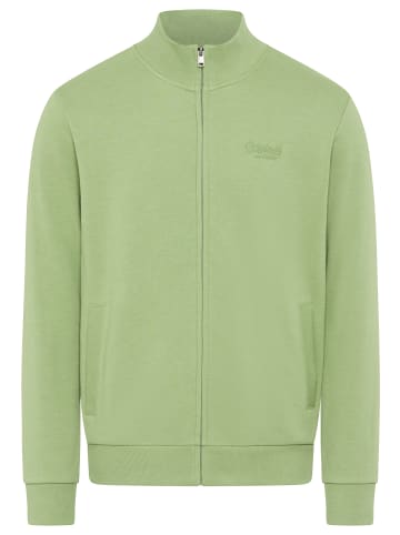 Man's World Sweatjacke in grün meliert