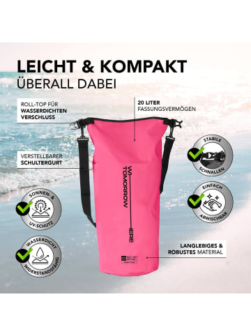 Where Tomorrow PVC dry bag Style 02 20L pink  Rosa