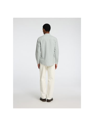 Selected Langarmhemd in iceberg green