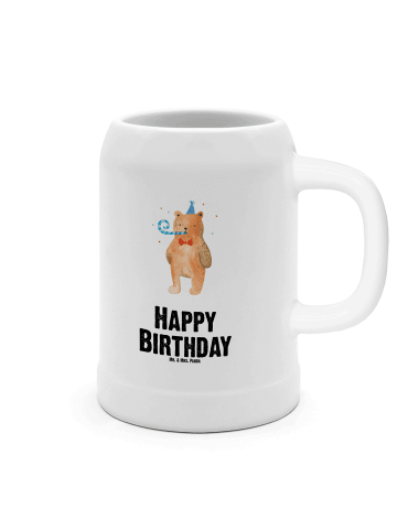 Mr. & Mrs. Panda Krug Bär Geburtstag mit Spruch in Weiß