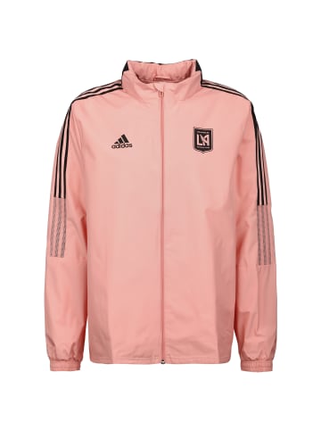 adidas Performance Funktionsjacke Los Angels FC All Weather in altrosa / schwarz