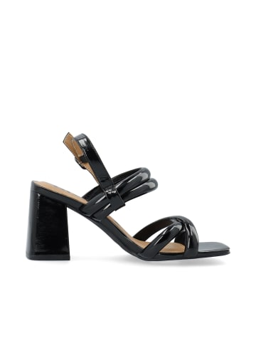 Bianco Sandalen mit breiten Riemen in BlackPatent