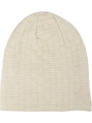 styleBREAKER Feinstrick Beanie Mütze in Creme-Beige