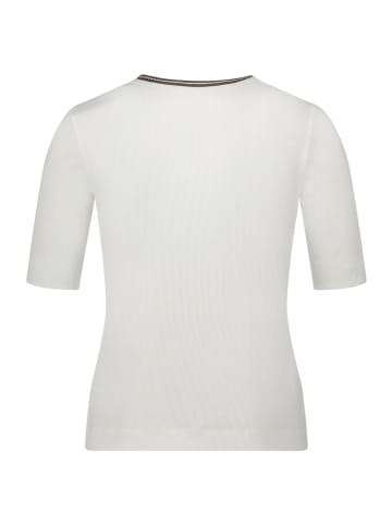 Betty Barclay Basic Shirt mit Rippenstruktur in Patch Cream/Green