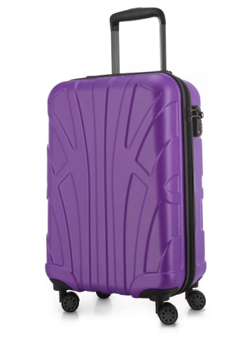 suitline Handgepäckkoffer 55x35x20 cm Carry-On 55cm Hartschale 34 L in Lila