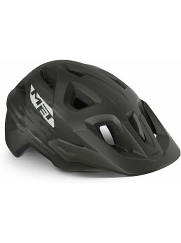 Met Fahrradhelm in Grau
