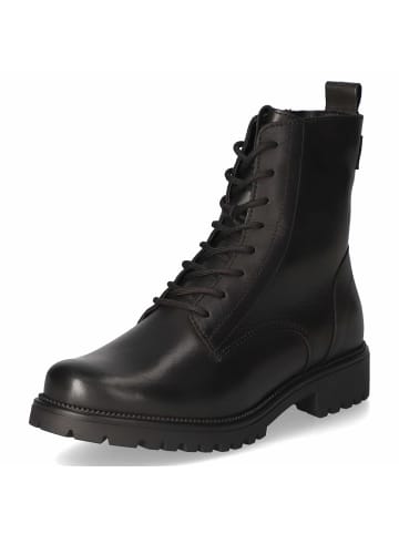 Schnürstiefeletten in schwarz