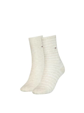 Tommy Hilfiger Socken 2er Pack in Beige meliert