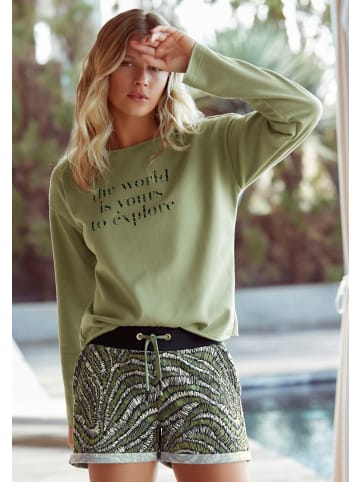 LASCANA Sweatshirt in khaki