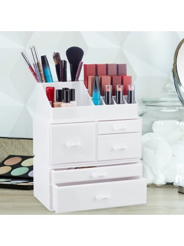 relaxdays Makeup Organizer in Weiß