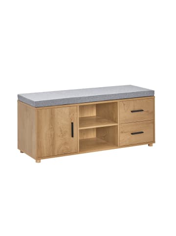 SoBuy Schuhschrank in Hell-Eiche - (W) 35 x (H) 47 x (L) 110 cm