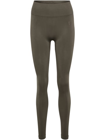 Hummel Leggings Hmlflow Multisport Damen in MAJOR BROWN