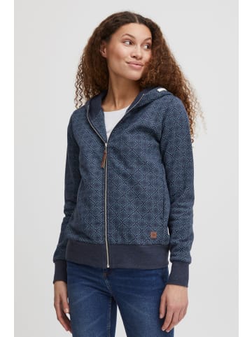 Oxmo Kapuzensweatjacke in blau