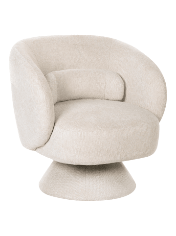 Beliani Sessel LIEKSA in Beige - (W) 77 x (H) 77 x (L) 64 cm