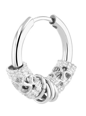 Adeliás Unisex Ohrringe aus Edelstahl in silber