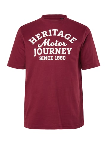 JP1880 Kurzarm T-Shirt in aubergine