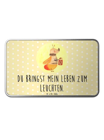 Mr. & Mrs. Panda Blechdose Glühwürmchen mit Spruch in Gelb Pastell