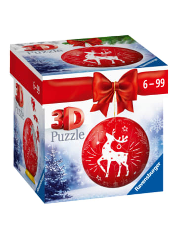Ravensburger Verlag GmbH Spiel - Puzzle-Ball Weihnachtskugel Rentier (Kinderpuzzle)