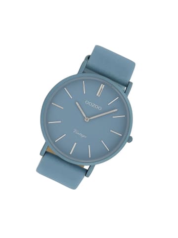 Oozoo Armbanduhr Oozoo Vintage Series hellblau groß (ca. 44mm)