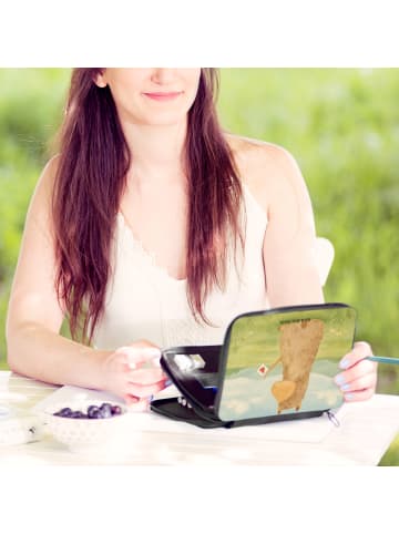 Mr. & Mrs. Panda Malmappe Alpaka Fahne Design ohne Spruch in Weiß