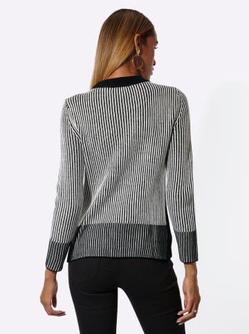 creation L Pullover in ecru-schwarz