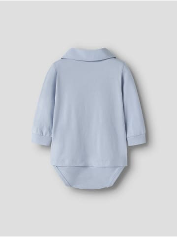 name it Langarm Hemdbody mit Fliege NBMNOLLER in blue fog