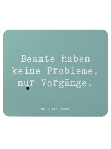 Mr. & Mrs. Panda Mousepad Spruch Beamter ohne Probleme mit Spruch in Meeresbrise