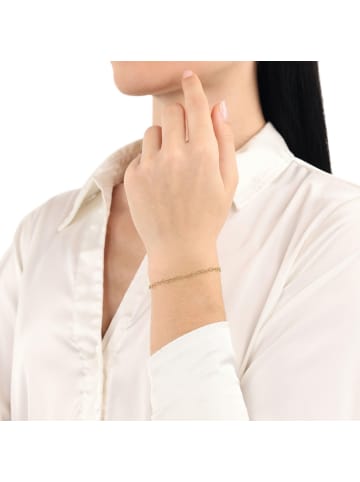 Amor Armband Edelstahl, IP gold in Gold